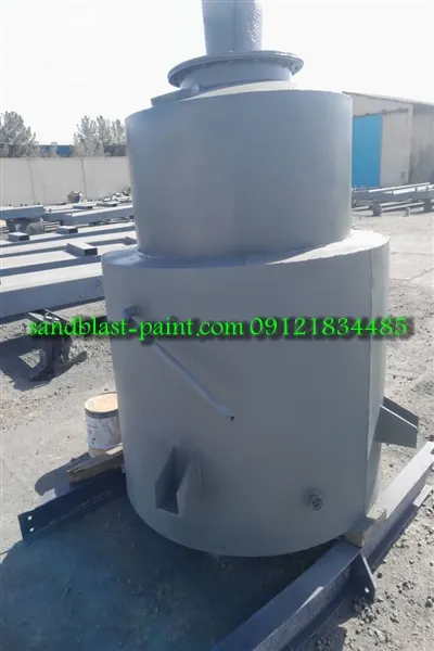 سندبلاست مخزن فلزی